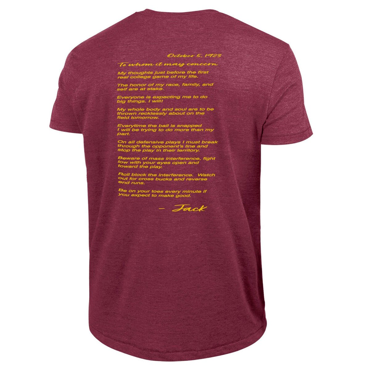 Champion® Jack Trice Letter Cardinal T-Shirt